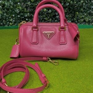 Prada Safiano Lux Mini Peonia